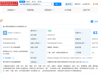 鄭爽電視劇出品方被執行7500萬