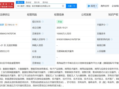 中國五礦集團(tuán)等在青海成立低空綠算科技公司 注冊(cè)資本1億