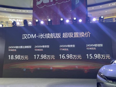 比亞迪漢長續航版煥新登場,多維升級引領20萬級轎車新體驗