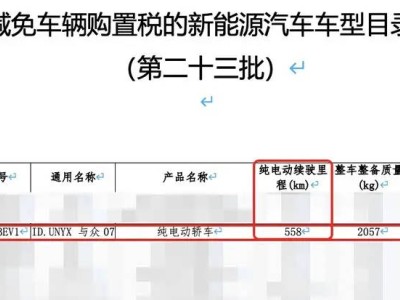大眾安徽與眾07續(xù)航信息揭曉:59.9kWh電池配558公里CLTC續(xù)航,2026年上市