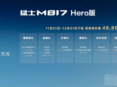30.19萬起!猛士M817 Hero版安全智能又好玩 改裝潛力無限