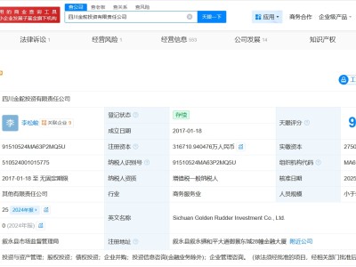 瀘州老窖旗下金舵投資增資至約31.7億 增幅約15%
