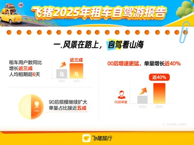 飛豬2025租車自駕游報(bào)告:用戶規(guī)模近三成增長(zhǎng),自駕游格局新變化